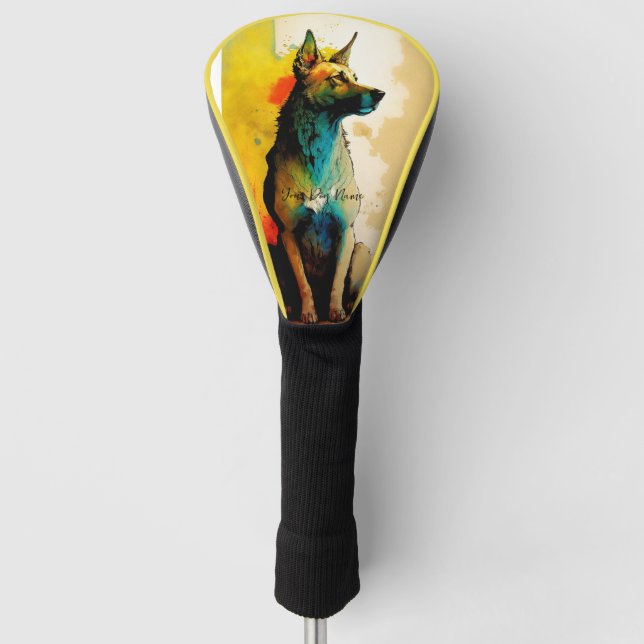 The German Shepherd Dog - Composition 010 Golf Head Cover (Front)