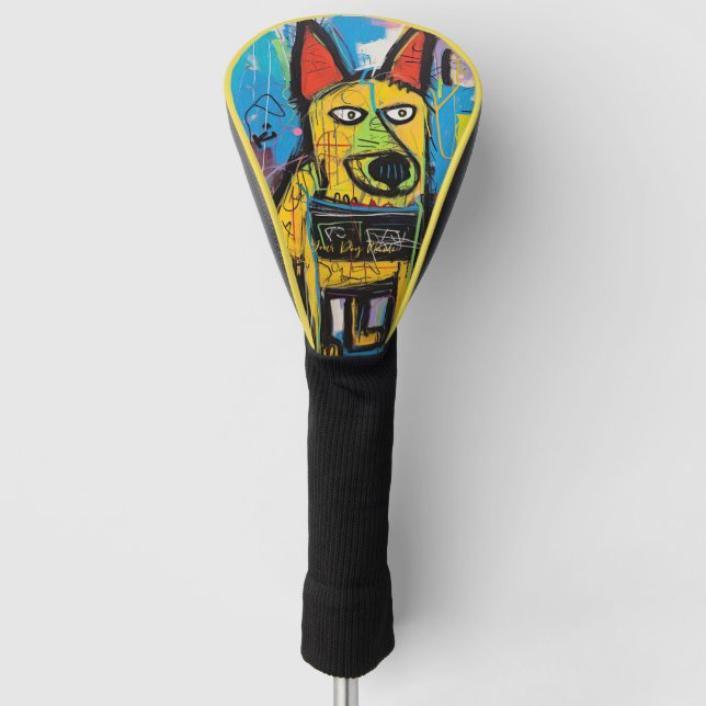 The German Shepherd Dog Graffiti 01 - Leonardo Abb Golf Head Cover (Front)