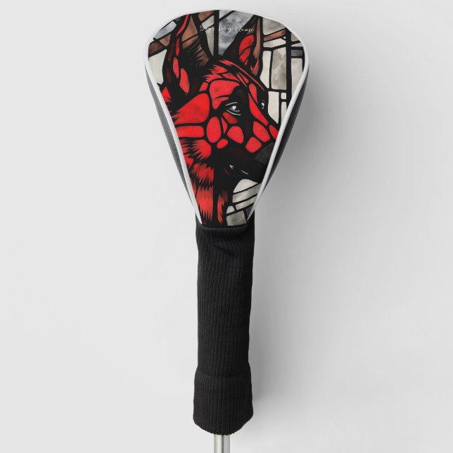 The German Shepherd Dog, Red and Black 004 - Ulise Golf Head Cover (Front)