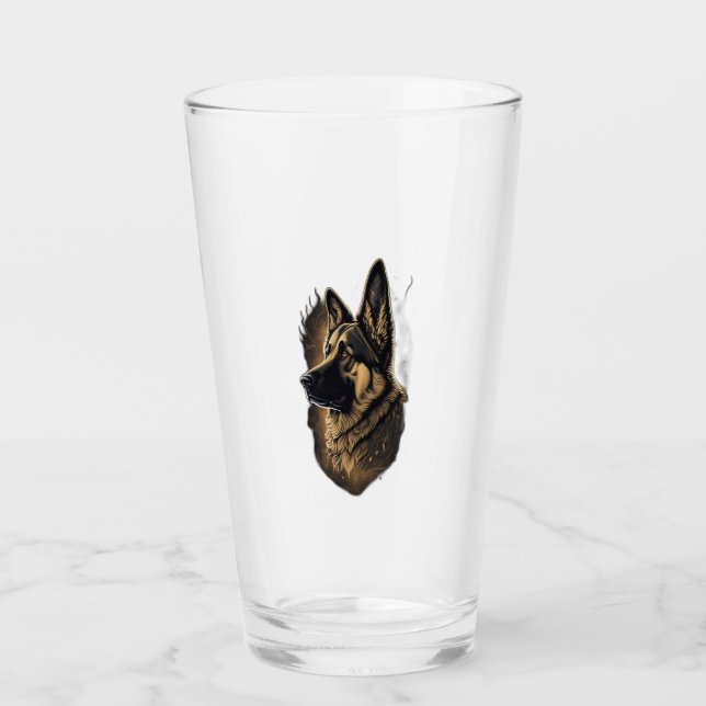 The German Shepherd   Glass (Front)