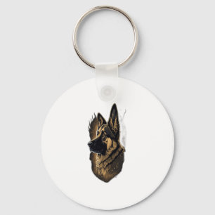 The German Shepherd   Keychain