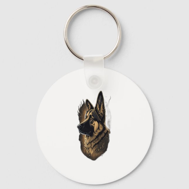 The German Shepherd   Keychain (Front)