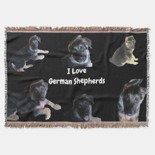 THE GERMAN SHEPHERD throw Throw Blanket