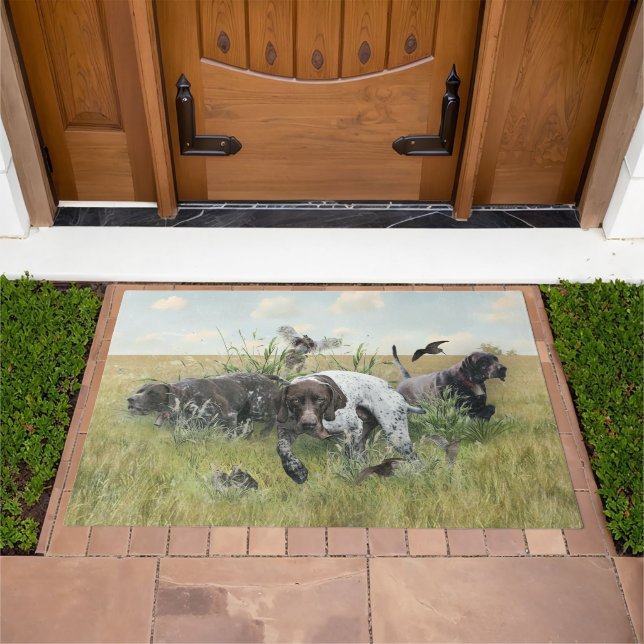 The German Shorthaired Pointer or Deutsch Kurzhaar Doormat (Outdoor)