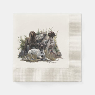 The German Shorthaired Pointer or Deutsch Kurzhaar Napkins
