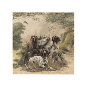 The German Shorthaired Pointer or Deutsch Kurzhaar Wood Wall Art