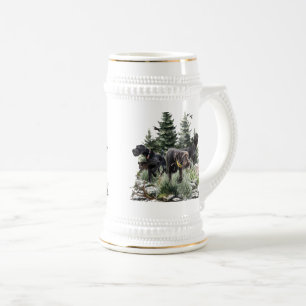 The German Wirehaired Pointers, Art Beer Stein