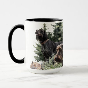 The German Wirehaired Pointers, Art Mug