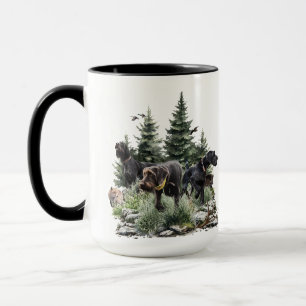 The German Wirehaired Pointers, Art Mug