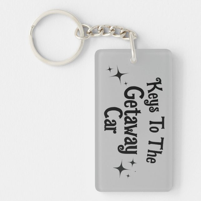 The Getaway Car Personalized Key chain (Front)