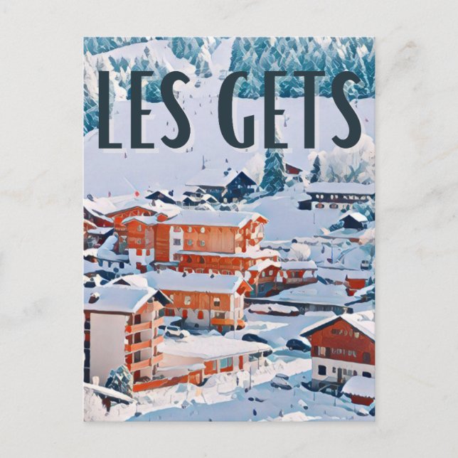 The Gets Ski Resort Postcard (Front)