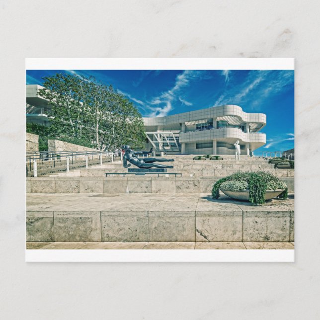 The Getty Center Arrival Plaza Postcard (Front)