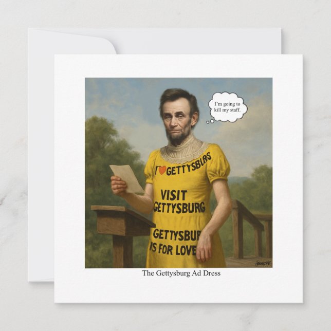 The Gettysburg Ad Dress Invitation (Front)