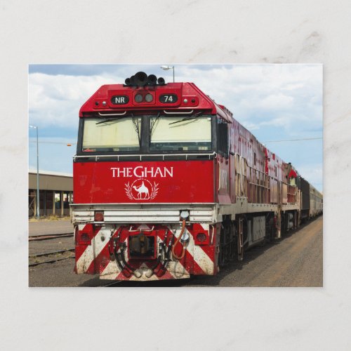 The Ghanfamous Australian train Postcard