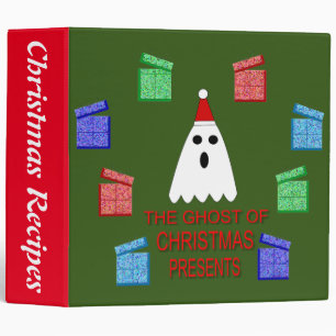 The Ghost of Christmas Presents Custom Recipe 3 Ring Binder