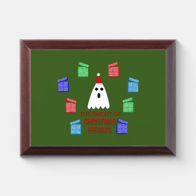 The Ghost of Christmas Presents Funny Award Plaque (Horizontal)