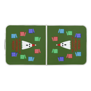 The Ghost of Christmas Presents Funny Beer Pong Table