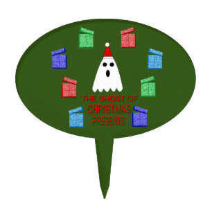 The Ghost of Christmas Presents Funny Cake Topper
