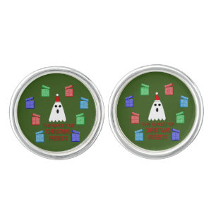 The Ghost of Christmas Presents Funny Cufflinks