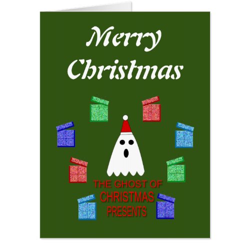 The Ghost of Christmas Presents Funny Custom Card