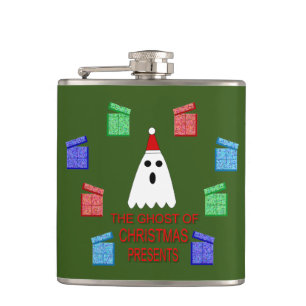 The Ghost of Christmas Presents Funny Flask