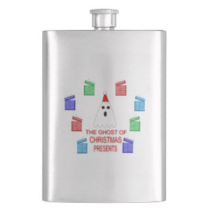 The Ghost of Christmas Presents Funny Flask