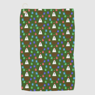 The Ghost of Christmas Presents Funny Golf Towel