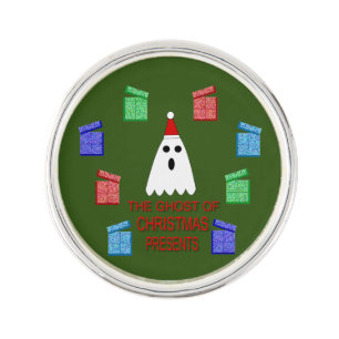 The Ghost of Christmas Presents Funny Lapel Pin