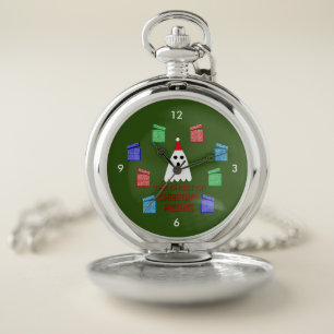 The Ghost of Christmas Presents Funny Pocket Watch