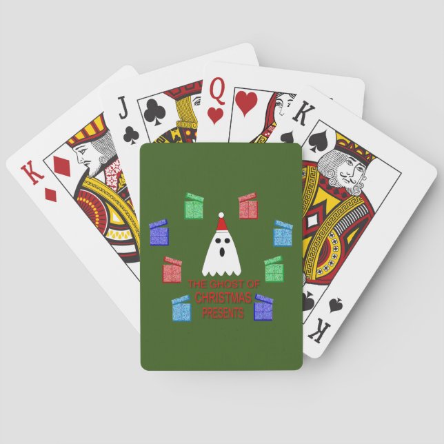 The Ghost of Christmas Presents Funny Poker Cards (Back)