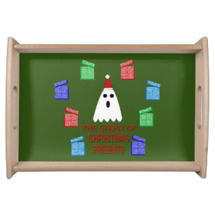 The Ghost of Christmas Presents Funny Serving Tray