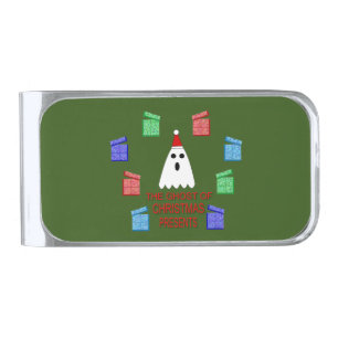 The Ghost of Christmas Presents Funny Silver Finish Money Clip