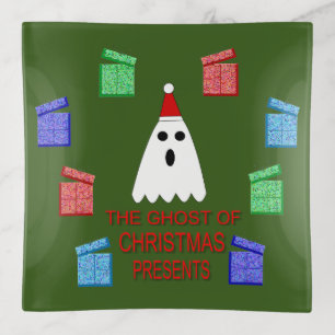 The Ghost of Christmas Presents Funny Trinket Tray