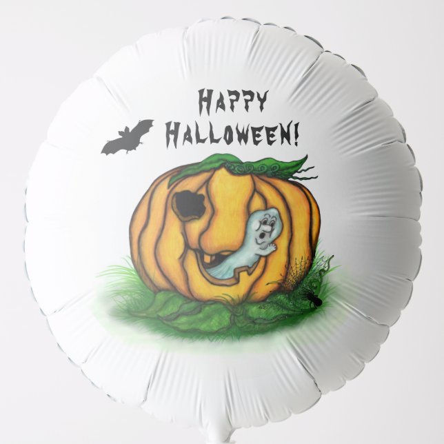 The Ghost of Halloween , Bat , Ghost and Spider Balloon (Front)