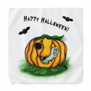 The Ghost of Halloween , Bat , Ghost and Spider Bandana
