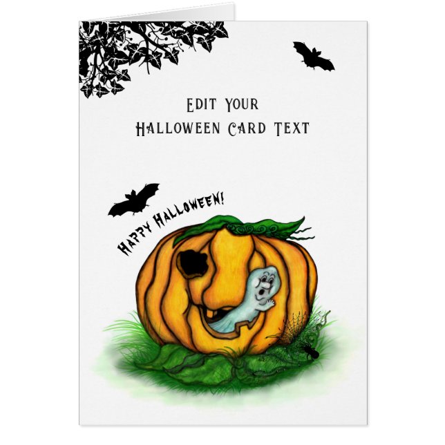 The Ghost of Halloween , Bat , Ghost and Spider Cards (Front)