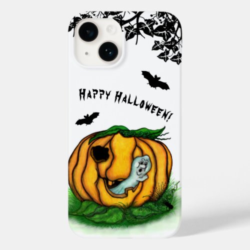 The Ghost of Halloween  Bat  Ghost and Spider Case_Mate iPhone 14 Case