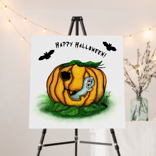 The Ghost of Halloween , Bat , Ghost and Spider Foam Board