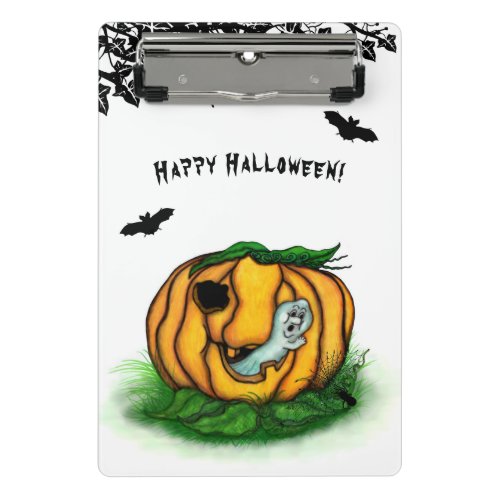 The Ghost of Halloween  Bat  Ghost and Spider Mini Clipboard