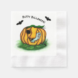 The Ghost of Halloween , Bat , Ghost and Spider Napkins
