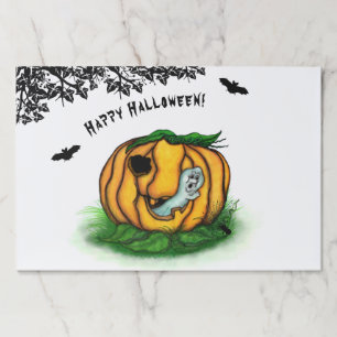 The Ghost of Halloween , Bat , Ghost and Spider Paper Pad