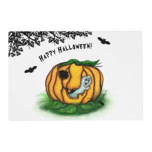 The Ghost of Halloween , Bat , Ghost and Spider Placemat