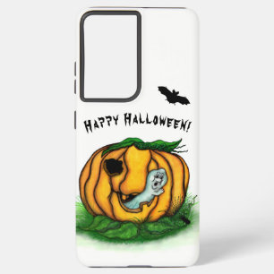 The Ghost of Halloween , Bat , Ghost and Spider Samsung Galaxy S21+ Case