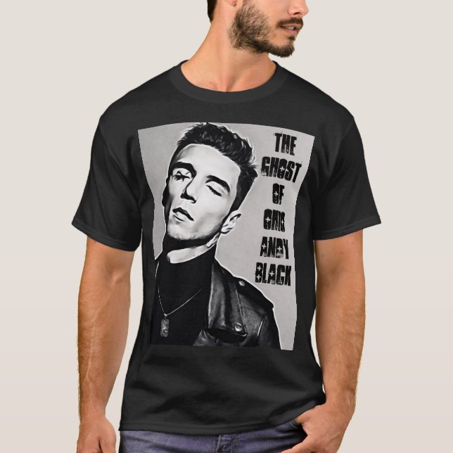 The Ghost of Ohio Andy Black T-Shirt (Front)