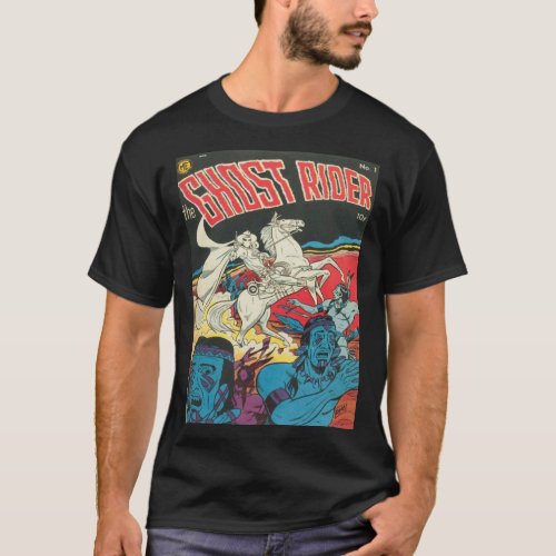 The Ghost Rider 1 Classic Comic Book T_Shirt