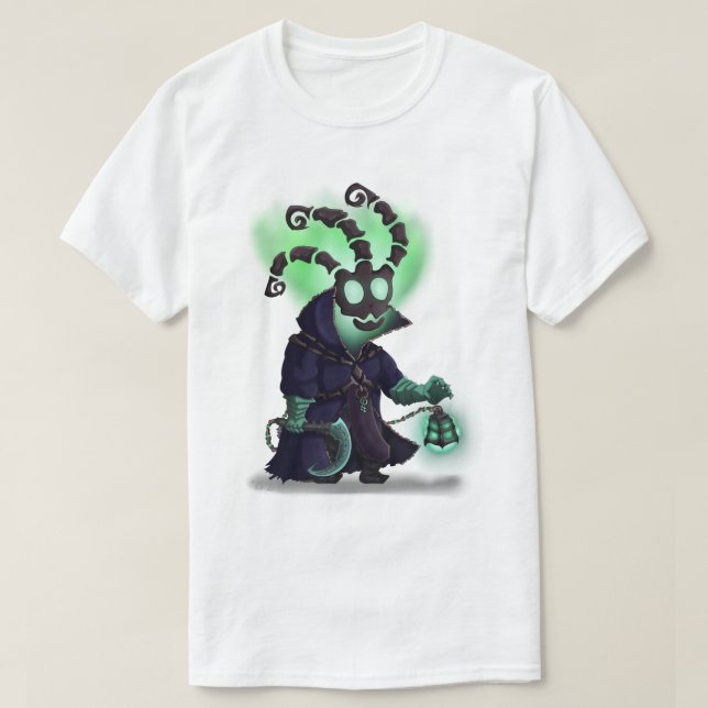 The Ghost T-shirt – Spooky Horror Graphic Tee (Design Front)