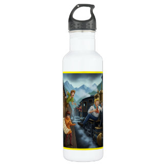 The Ghost Train's Midnight Run Stainless Steel Water Bottle