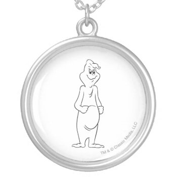 The Ghostly Trio 2 Silver Plated Necklace by casper at Zazzle