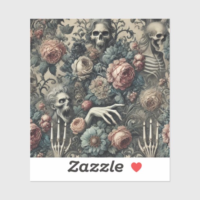 The Ghoul’s Gambit – Gothic Victorian Sticker (Sheet)
