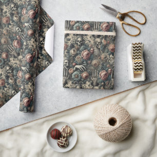 The Ghoul’s Gambit – Gothic Victorian Wrapping Paper